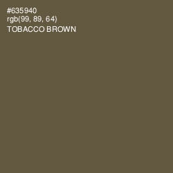 #635940 - Tobacco Brown Color Image