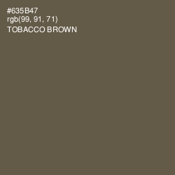 #635B47 - Tobacco Brown Color Image