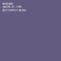 #635B80 - Butterfly Bush Color Image