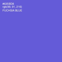 #635BD8 - Fuchsia Blue Color Image
