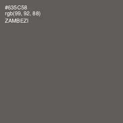 #635C58 - Zambezi Color Image