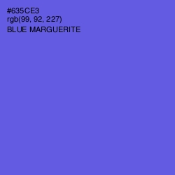 #635CE3 - Blue Marguerite Color Image