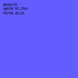 #635CFE - Royal Blue Color Image