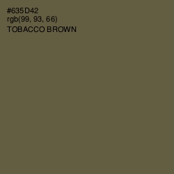 #635D42 - Tobacco Brown Color Image