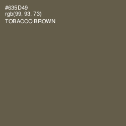 #635D49 - Tobacco Brown Color Image