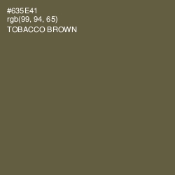 #635E41 - Tobacco Brown Color Image