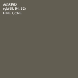 #635E52 - Pine Cone Color Image