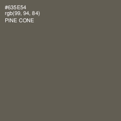 #635E54 - Pine Cone Color Image