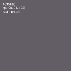 #635E66 - Scorpion Color Image