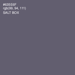 #635E6F - Salt Box Color Image