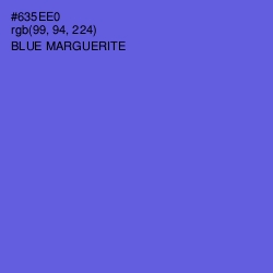 #635EE0 - Blue Marguerite Color Image