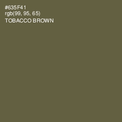 #635F41 - Tobacco Brown Color Image