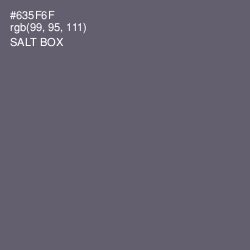 #635F6F - Salt Box Color Image
