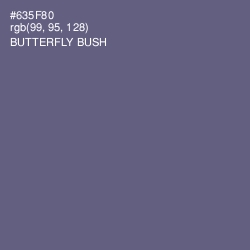 #635F80 - Butterfly Bush Color Image