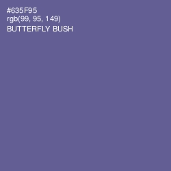 #635F95 - Butterfly Bush Color Image