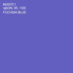#635FC1 - Fuchsia Blue Color Image