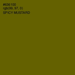 #636100 - Spicy Mustard Color Image