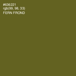 #636221 - Fern Frond Color Image