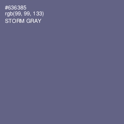 #636385 - Storm Gray Color Image