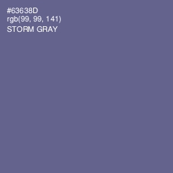 #63638D - Storm Gray Color Image