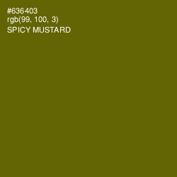 #636403 - Spicy Mustard Color Image