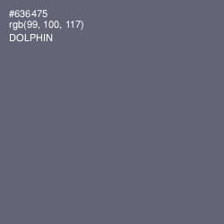#636475 - Dolphin Color Image