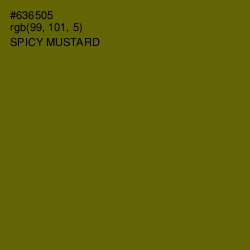 #636505 - Spicy Mustard Color Image