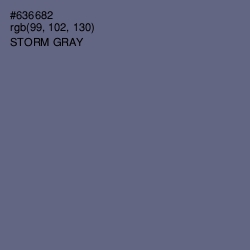 #636682 - Storm Gray Color Image