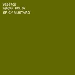 #636700 - Spicy Mustard Color Image