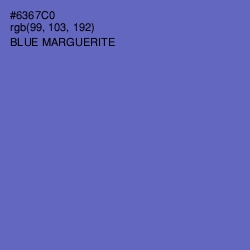 #6367C0 - Blue Marguerite Color Image