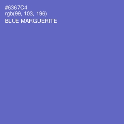 #6367C4 - Blue Marguerite Color Image