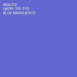 #6367D2 - Blue Marguerite Color Image