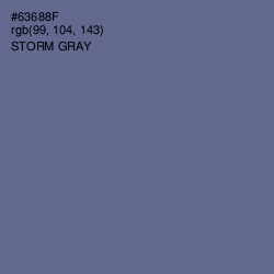 #63688F - Storm Gray Color Image