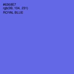 #6368E7 - Royal Blue Color Image