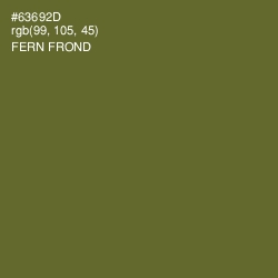#63692D - Fern Frond Color Image
