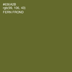 #636A2B - Fern Frond Color Image