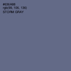 #636A88 - Storm Gray Color Image