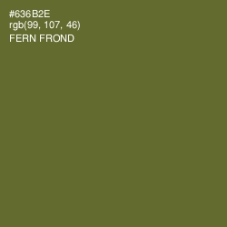 #636B2E - Fern Frond Color Image