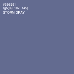 #636B91 - Storm Gray Color Image