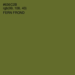 #636C2B - Fern Frond Color Image