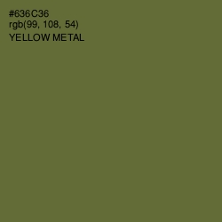 #636C36 - Yellow Metal Color Image