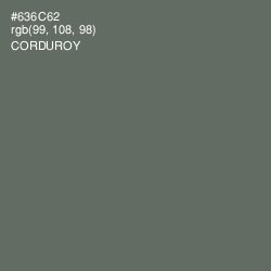 #636C62 - Corduroy Color Image