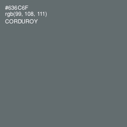 #636C6F - Corduroy Color Image