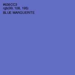 #636CC3 - Blue Marguerite Color Image