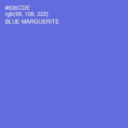 #636CDE - Blue Marguerite Color Image