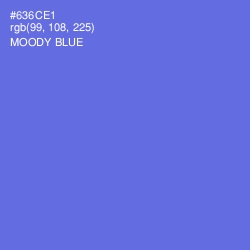 #636CE1 - Moody Blue Color Image