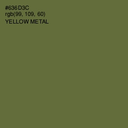 #636D3C - Yellow Metal Color Image