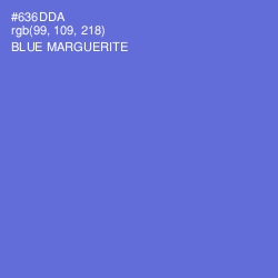 #636DDA - Blue Marguerite Color Image