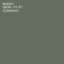 #636E61 - Corduroy Color Image