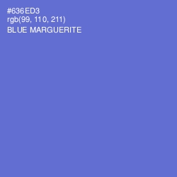 #636ED3 - Blue Marguerite Color Image